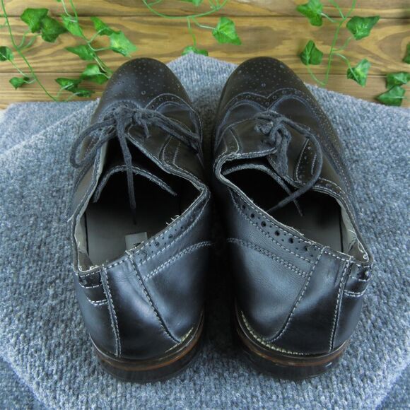 Steve Madden Men's Garth Wingtip Black Leather Size‎ 10.5M Used 2025 - Picture 4 of 7